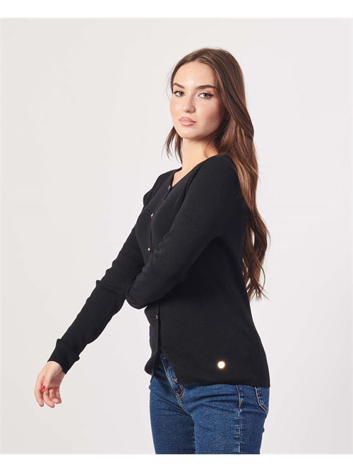 Cardigan femme Yes Zee avec boutons dorés YES ZEE | M059-BP000801